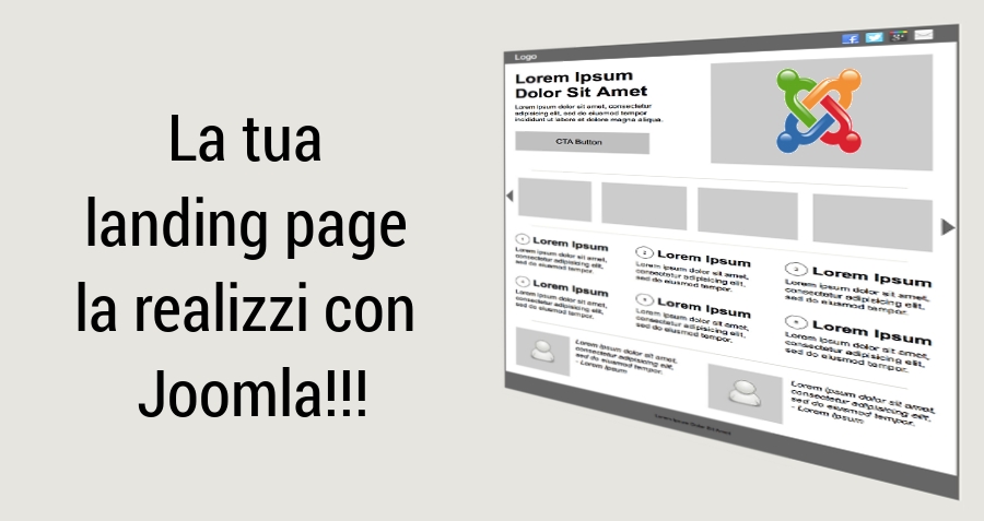 Landing page con Joomla adesso si può