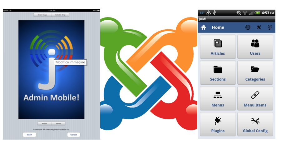 Joomla e smartphone insieme con J Admin Mobile